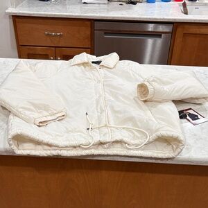 Mila & Tiff Women’s Cream Puffer Jacket